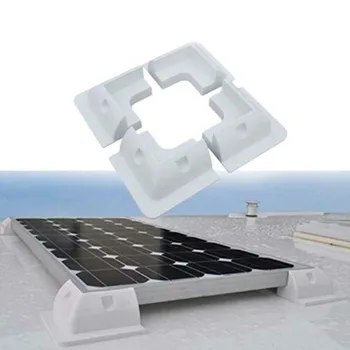 Solar Panel Beslag Støtte Hvid Køretøj Garager Værktøj 4stk For RV Lastbil