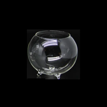 Salg Glas Smykker Beholder Akvarium Kumme Blomst Planter Jar Hjem Dekoration Vase Runde Glas Halskæde Opbevaring Holder Stand