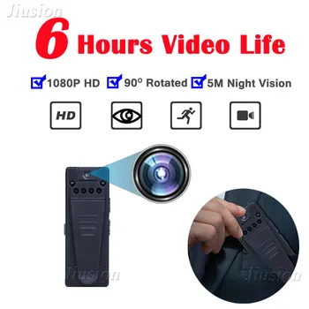 6 Night Vision Lys 1080P HD Mini Kamera, Webcam Motion Detection Vidvinkel Video Audio Bil Optager Sport Handling Micro Cam
