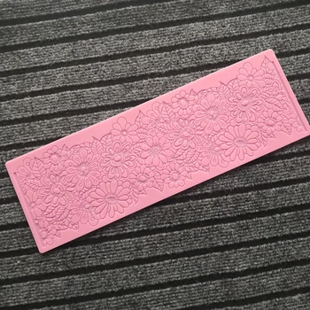 KLM Nye blonder kage silikone forme Chokolade fondant værktøj Part kage lace dekoration skimmel