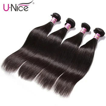 Unice Hair 3 Bundter Malaysiske glat Hår, Naturlige Farve Remy Hår Vævninger menneskehår Bundter 8-30inch Gratis Fragt