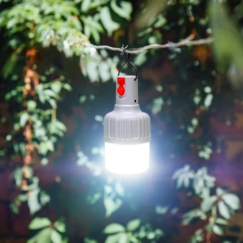 10/14LED USB-Genopladelige LED-Pærer batteridrevne Emergency Light Lamper Pære 360-Graders-Belysning til Udendørs Camping
