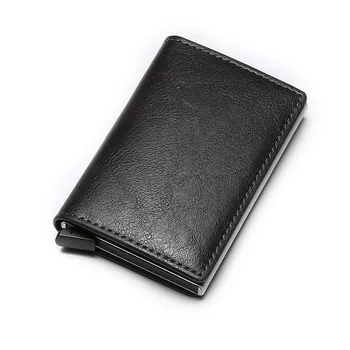 BISI GORO Unisex Taske Mini Aluminium Metal Slank Business Card Wallet Mænd Kreditkort Indehaveren Blokerer Rfid-Wallet-Penge