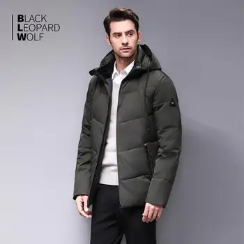 Blackleopardwolf 2019 Vinteren mænd ned jakke mode frakke tyk parka mænd Alaska Vindtæt Aftagelig outwear Hot Salg BL-973