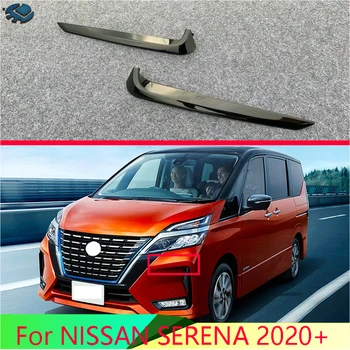 Til NISSAN SERENA 2020+ Bil Tilbehør ABS Chrome Front Tåge Lys Lampe Dække Trim Støbning Bezel Pynt Mærkat