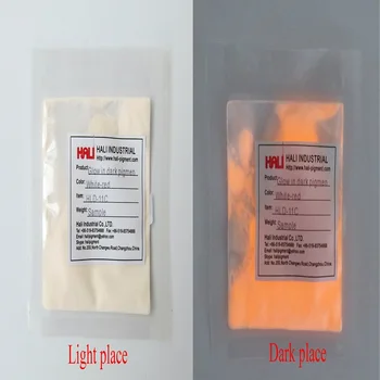 Lysende pulver,fotoluminescerende pulver,glød i mørke pigment,farve:gul, orange,masse=50g,konto:HLD-712,gratis forsendelse,udbredt