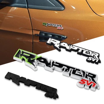 3D Metal SVT RAPTOR Logo Badge Mærkat Bil Krop Fender Fløjen, Bagklap Til Ford F150 2010-Focus Kuga SUV Fiesta