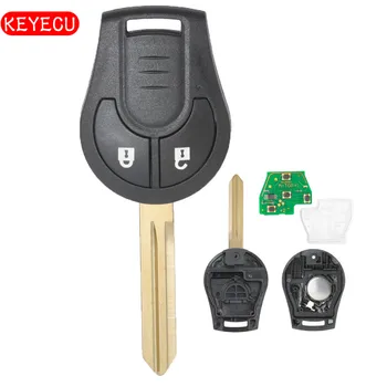 Keyecu Fjernbetjeningen Fob 2-Knappen 315MHz D46 Chip for Nissan Marts Solrige FCC:TWB1U761