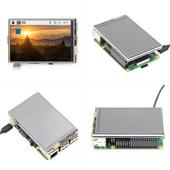 3,5 Tommer 320 X 480 ILI9486 TFT-LCD-Display Resistive touch screen Til RPi Raspberry Pi 4B/3B+/3B/2B/B+/B-Alle serie Touch Pen