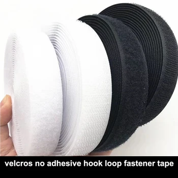 5Meter/Par 16/20/25/30/38/50/100/110mm Velcros velcrolukningen Tape Strimmel Nylon Mærkat Velcros for Syning DIY Ingen Lim