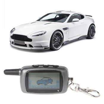 Høj Kvalitet, 1 Pc LCD-Fjernbetjening Nøglering 2-Vejs Bil Alarm For Talentfulde A6 Nøglering Alarm System