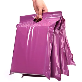 50stk/masser Lilla Tote Courier Bag Self-Seal Selvklæbende Vandtæt Plast Poly-Konvolut Mail Tasker Shopping Gave Emballage Taske