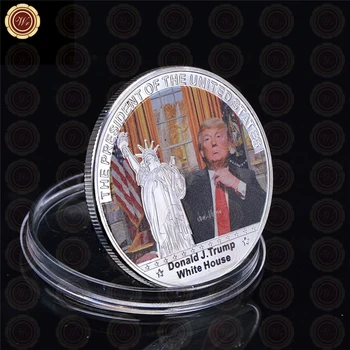 WR 5PCS 2019 Formand Donald Trump AAA Sølv Forgyldt Erindringsmønt Boutique Amerikanske Erindringsmønter Nyhed Mønt
