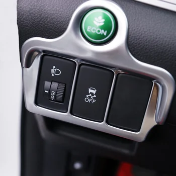 For Honda CRV CR-V 2012 2013 2016 ABS-Krom Interiør-Forlygte Lampe Skifte Kontrol Dække Trim Tilbehør