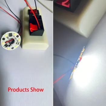 DIY LED Pære Lampe AC220V Input Smart IC LED Bean LED Chip For Pære til at Lyse SMD 3W 32mm Lys Chip Ren Hvid svejsning 30 cm ledning