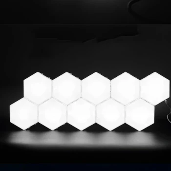 NYE Touch Sensor-LED Nat Lys Følsomme Sekskantet LED Quantum Lampe Modulære Sekskanter Kreativ Dekoration væglampe