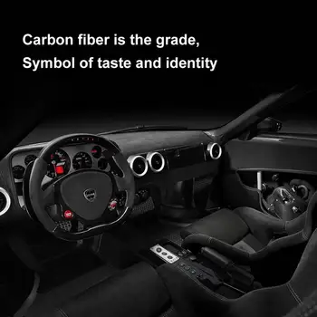 Carbon Fiber Trim Cup Indehaveren Dekorativ Ramme for Audi A5 A4 B8 2009-Decal Cover Sticker Dækker Bil Styling Tilbehør