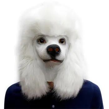 Høj Kvalitet Jul Dyr Dekorationer VIP Dog Maske Cosplay Parti Ydeevne Hovedet Fuld af Rekvisitter Latex Halloween Maske