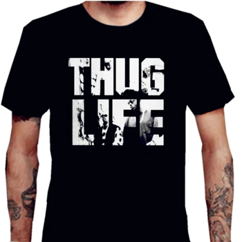 THUG LIFE-t-shirt mænd er trykt designe t-shirts USA størrelsen