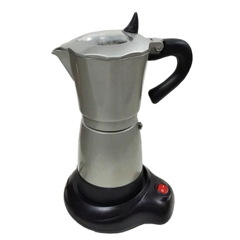 300ml Elektrisk Kaffemaskine Aluminium Moka Potten Mokka Kaffe Maker Machine LBShipping