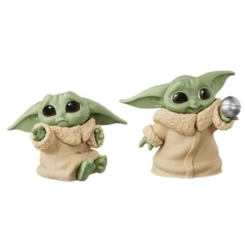 6stk Star Wars Baby Yoda Samling Action Figur Hoy Legetøj nytår Gave til Børn