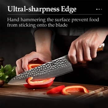 XINZUO 2 STK køkkenkniv Sæt Japansk Damaskus Stål Gyutou Knive i Rustfrit Stål ik Køkken