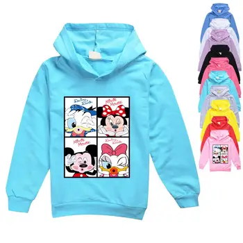 Disney Baby Piger Drenge Tegnefilm Mickey, Minnie Hættetrøjer Sweatshirt Tøj Børnene Foråret Hættetrøjer Jakke Frakke Barn Toppe Tøj