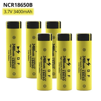 Ny, Original NCR18650B 3400 mAh 3,7 V 18650 Lithium Batterier