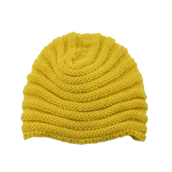 Kvinder Boheme-Stil, Varm Vinter Efterår strikket hue Mode Boho Blødt Hår Tilbehør Turban Solid Farve kvindelige Muslimske hat