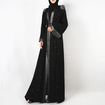 KALENMOS Muslimske Kjole Empire Outwear Plus Size Abaya Lange Klæder Tunika Mellemøsten Ramadan Arabiske Vinter Islamisk Tøj Burka