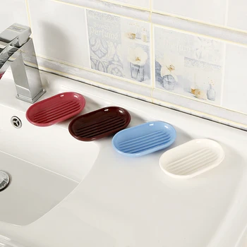 4stk/Set Badeværelse Tilbehør Plast tandbørsteholder Kop Flydende Sæbe Sæbe Skål Sæt Hjem Dekoration