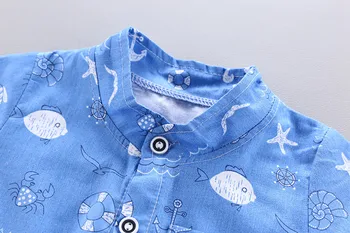 NYE Børn Passer Sommeren Kid Drenge Piger Fuld Printe kortærmet Shirt, Shorts 2Pcs/sæt Baby Buksetrold Spædbarn Tøj Sportstøj