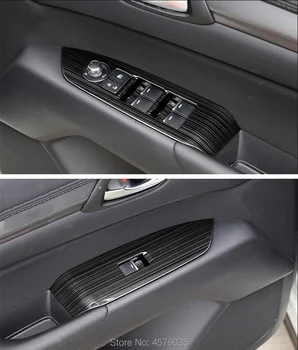 Bil Vindue Skifte Panel indstillingsringen Dække Rammen Klistermærker Trim Dækning for Mazda CX-5 CX5 2017-2019 KF RHD Styling Strimler