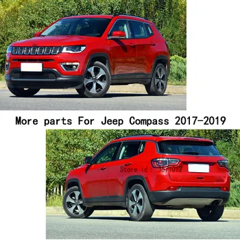 For Jeep Compass 2017 2018 2019 2020 Bil Styling Indre Pynt Dække Detektor Trim Foran Aircondition Stikkontakten, Vent Rammen Del