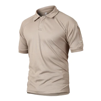 Mænds Åndbar Hær Bekæmpe Taktiske Polo Shirts Militære Shirts Mandlige Quick Dry kortærmet Polo Shirts Plus Størrelse 4XL 5XL