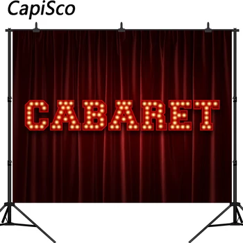 Capisco Cabaret fotografering baggrund red curtain luksus scene baggrund til foto-studio skyde photobooth photocall