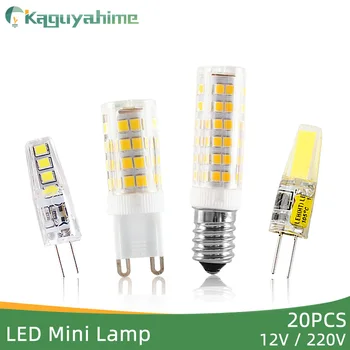 Kaguyahime 20pcs LED G9 Lys G4 Keramiske Dæmpbar Mini-E14 Led Pære Lampe AC 220V, 12V LED Pære G9 3W 5W 6W 7W 9W 10W Spotlight