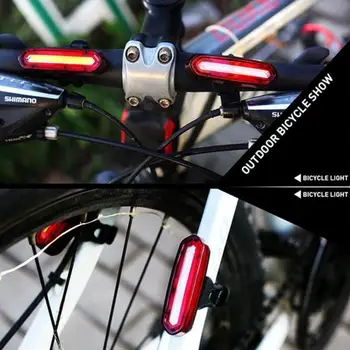 Fremhæve Nat Riding Lys Led Cykel Lys Sæt USB-Opladning Foran Bageste Baglygte Sikkerhed Advarsel Lampe MTB Road Lys