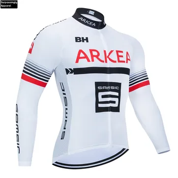 6XL 2020 ARKEA Hvid Cykling Tøj Bike Jersey Hurtig Tør Herre Cykel-Shirts med Lange Ærmer Pro Cykling Trøjer Cykel Maillot