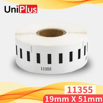 UniPlus Mp-Etiketter Roll 11355 Kompatible Dymo Labelwriter-Printeren Label Maker 19mm*51mm 500pcs Termisk Papir Mærkat