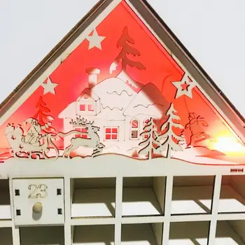 Store julekalender Genanvendelige Skuffer Jul LED Lys Op julekalender julekalender Kabinet Sæt