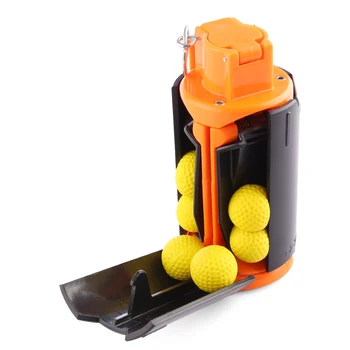 4stk/set Høj Anbefale Taktiske Plast Ændret Krystalklare Vand Perler Bombe Krystalklare Vand Bullet Bombe - Sort + Orange
