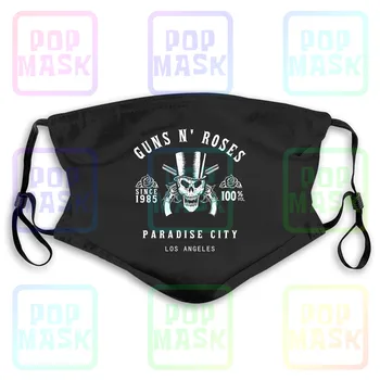 Guns N Roses-Paradise City Kraniet Los Angeles Nye Trykt Vaskbar Genanvendelige Maske Med Filter Til Voksne Børn