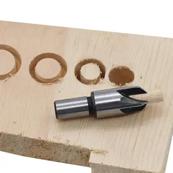 4stk/Sæt Carbon Steel Round Træ Plug Hul Cutter Skære spiralbor Sæt Stift Kaffefaciliteter Af Hullet, Fræser, Boremaskine 6mm-16mm