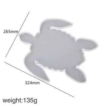 Silikone Forme Epoxy Harpiks Forme havskildpadde Hval kopholder Mat Pad Støbning Coaster DIY Coastere Mould Smykker Gør Værktøjer