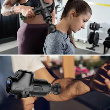 Komfortabel og effektiv motion muscle massage pistol dybt væv massageapparat
