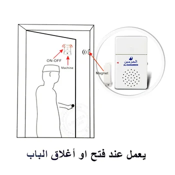 Muslimske Athkar Dørklokken Maskine med magnet for Islamisk Familie Automatisk Tale Nem at Installere Størrelse 105x65MM
