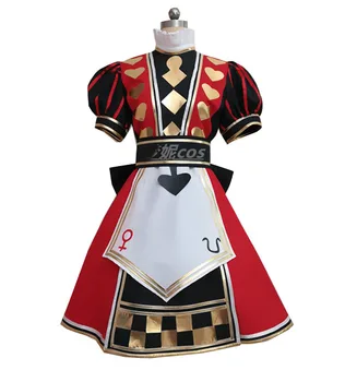 2020 Alice: Madness Returns royal/poker tøj Cosplay Kostume tilpasset enhver størrelse