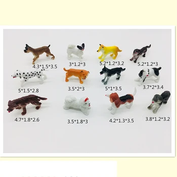 12PCS Farm Simulation Statisk Hunde dyr modeller home decor figur tal Dekoration Legetøj Sæt,Realistisk Hunde Tal for Børn