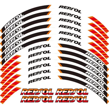 12X motorcykel mærkat hjul dæk mærkat dekorativt mærkat for REPSOL HONDA HRC CBRRR CBR250RR CBR400RR CBR600RR CBR1000RR